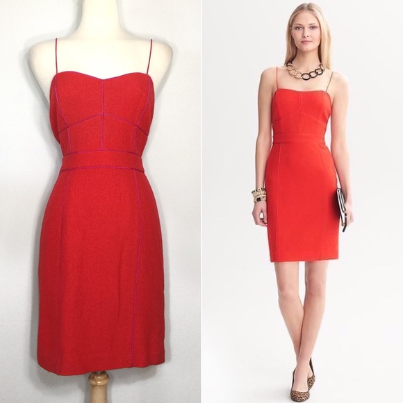 Banana Republic Dresses & Skirts - Banana Republic Piped Corset Wool Dress